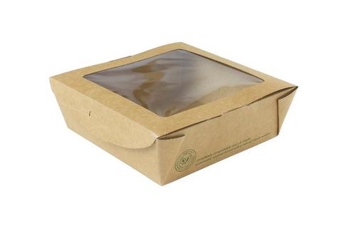 Vegware Medium window box 650ml/22oz (12 x 12 x 4.5cm)