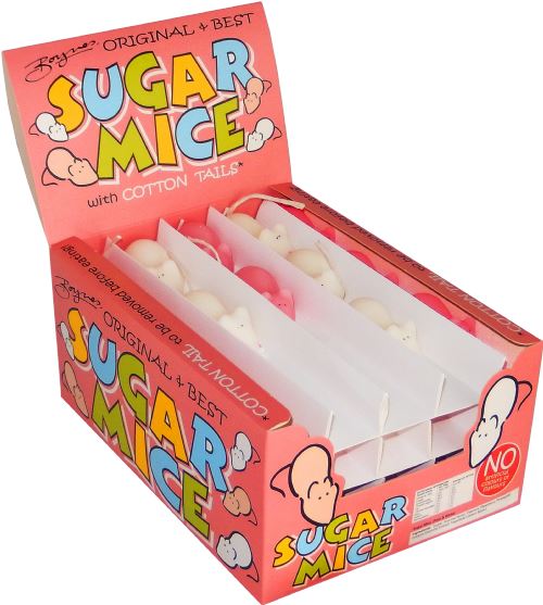 BOYNES Sugar Mice - Pink & White 20g