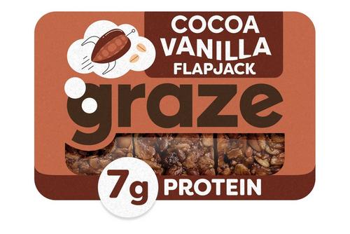 Graze Cocoa & Vanilla Protein Flapjack