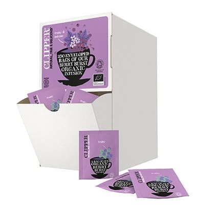Clipper Organic Wild Berry Infusion Envelope Tea Bags (Case of 1)