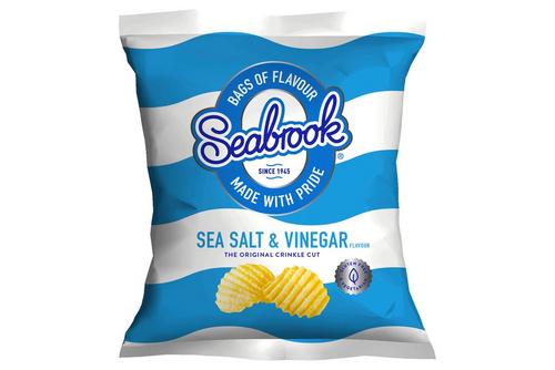 Seabrook Crinkle Crisps Sea Salt and Vinegar Flavour 18g Gluten Free