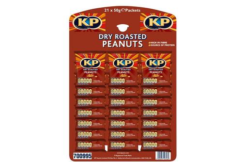 KP Dry Roasted Peanuts 50g (Pubcard)