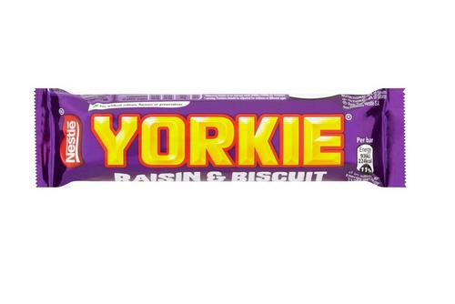 Yorkie Milk Chocolate Bar With Raisin And Biscuit 44g