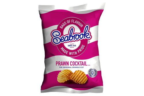 Seabrook Crinkle Cut Prawn Cocktail Flavour Crisps