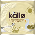KALLO Yoghurt Topped Rice Cakes Twin Pack 33g