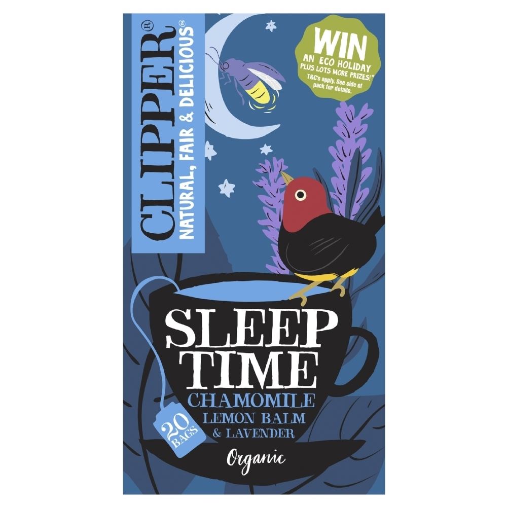 CLIPPER Sleep Time - 20 Chamomile, Lemon Balm & Lavender Teabags 30g - 1 Case