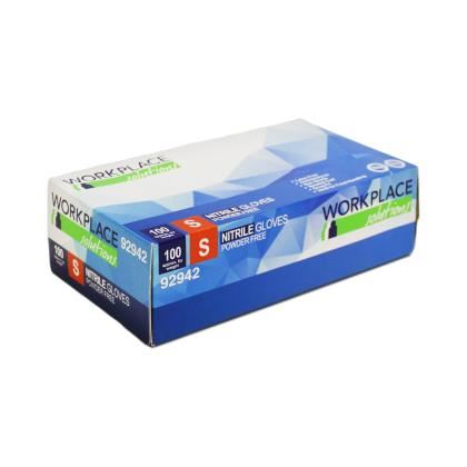 Workplace Solutions Powder Free Blue Nitrile Gloves Small