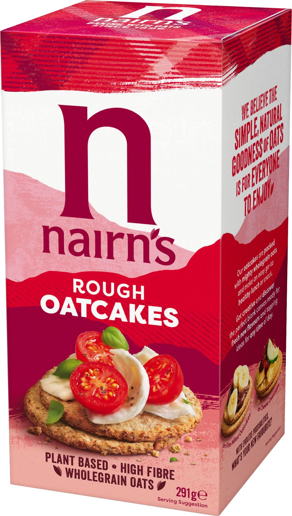 NAIRN'S Rough Oatcakes 291g - 1 Case
