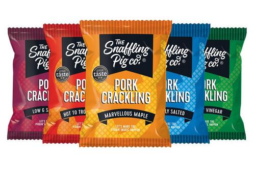 The Snaffling Pig Co. Pork Crackling Mixed Case 45g