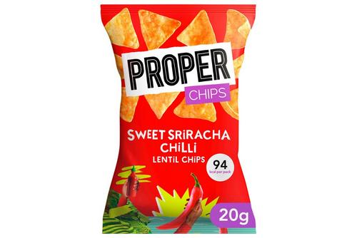 Properchips Sweet Sriracha & Chilli Lentil Chips 20g