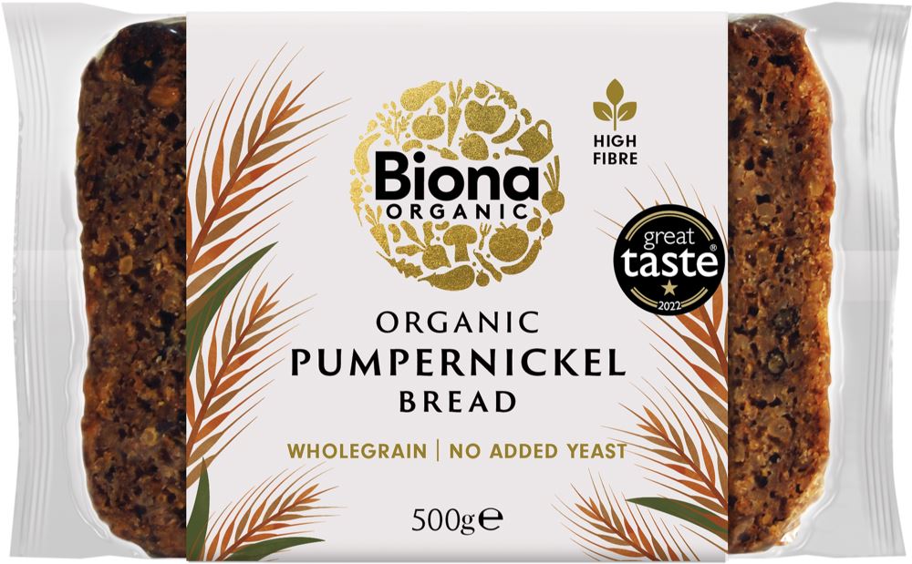 BIONA Organic Pumpernickel Bread 500g - 1 Case