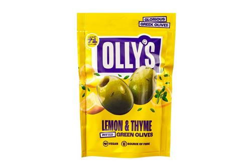 Olly's Olives Lemon & Thyme Green Halkidiki Olives 50G