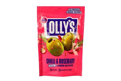 Olly's Olives Chilli & Rosemary Green Halkidiki Olives 50G