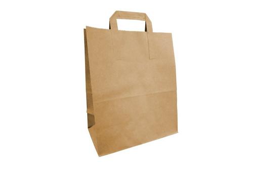 Large Brown Paper Bag with Handles 250x390x300mm