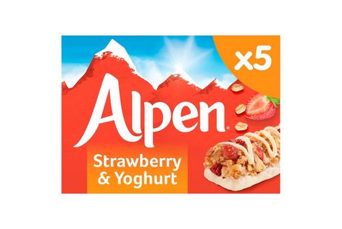 Alpen Cereal Bar Strawberry & Yoghurt Multipack