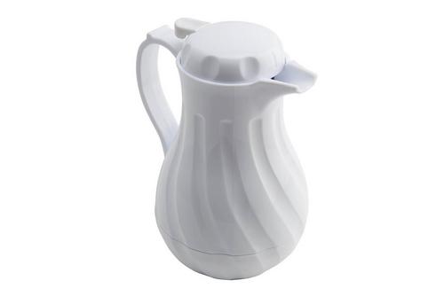 White Insulated Server Jug with Lid 1.16ltr (40oz)