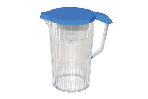 Harfield Clear Polycarbonate Jug with Blue Lid 1.1ltr (38.7oz)