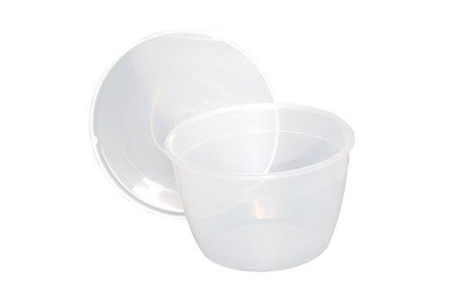 Plastic Pudding Bowl & Lid 570ml (20oz)