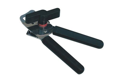 Black Hand Can Opener with Bottle Opener