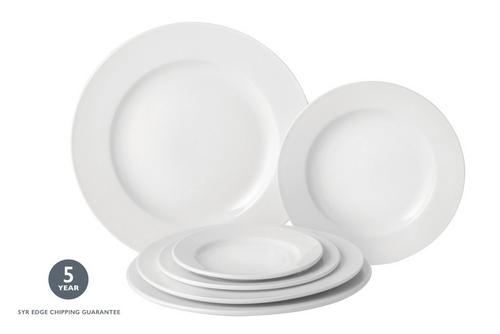 Utopia Pure White Wide Rim Plate 23cm (9")