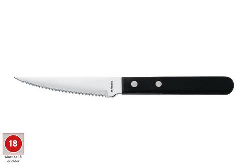 Black Polywood Handle Steak Knife