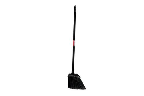 Black Plastic Long Handled Soft Bristle Lobby Broom