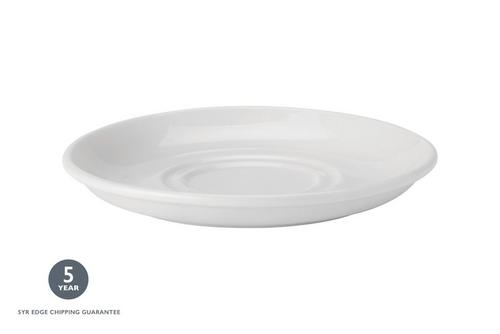 Utopia Pure White Double Well Saucer 17.5cm (7")