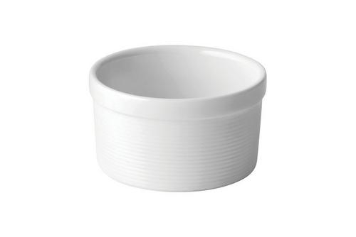 Utopia Titan White Porcelain Ribbed Ramekin 5oz 8cm (3")