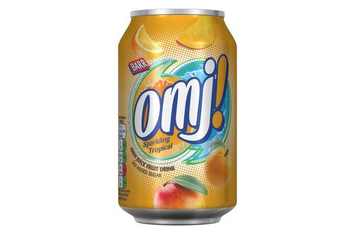 omj! Tropical Sparkling Juice Drink (England) (24x330ml)