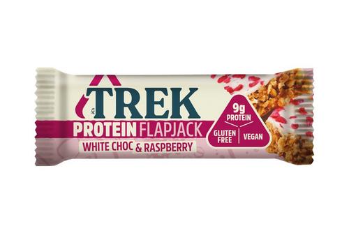 TREK White Chocolate & Raspberry Protein Flapjack 50g