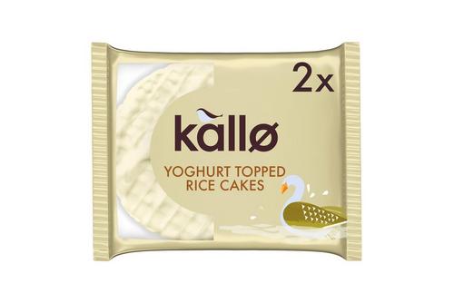 Kallo Yogurt Topped Thick Rice Cakes