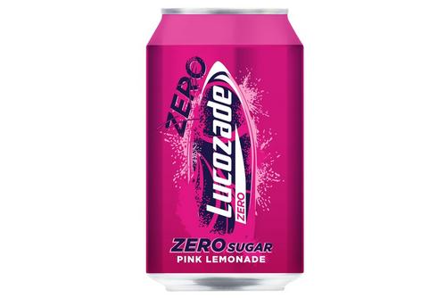 Lucozade Pink Zero Lemonade Can 330ml