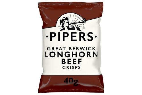 Pipers Great Berwick Longhorn Beef Crisps 40g