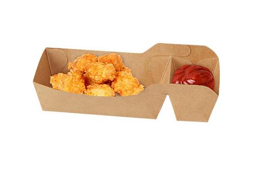 Kraft Hinged Tray 440ml