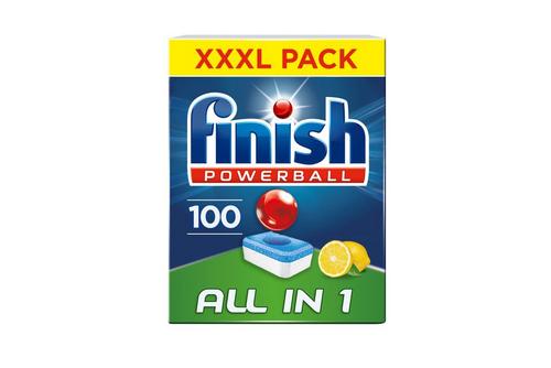 Finish Powerball Super Charged All in 1 Deep Clean Lemon Sparkle 100s