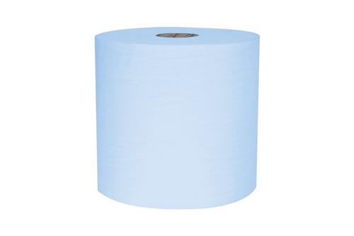 Raphael 1ply Blue Embossed Roll Towel