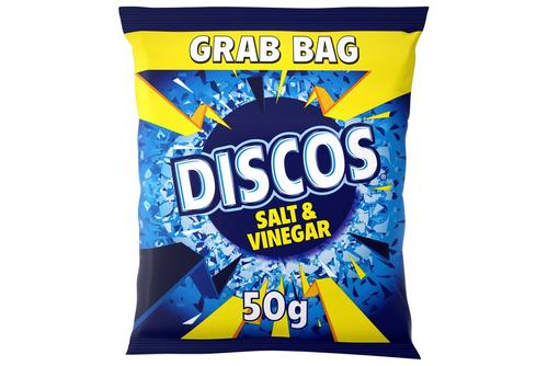 Discos Salt & Vinegar Grab Bag Crisps 50g