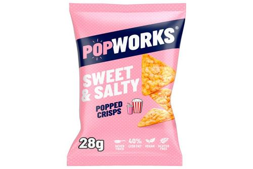 Popworks Sweet & Salty Popped Crisps 28g x 18