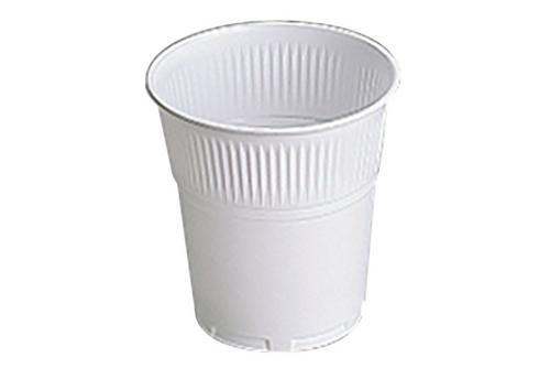 9oz White Squat Cup Poly Plastic Vending