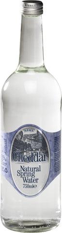 CHEDDAR Natural Spring Water - Still Glass 750ml (Case of 12)