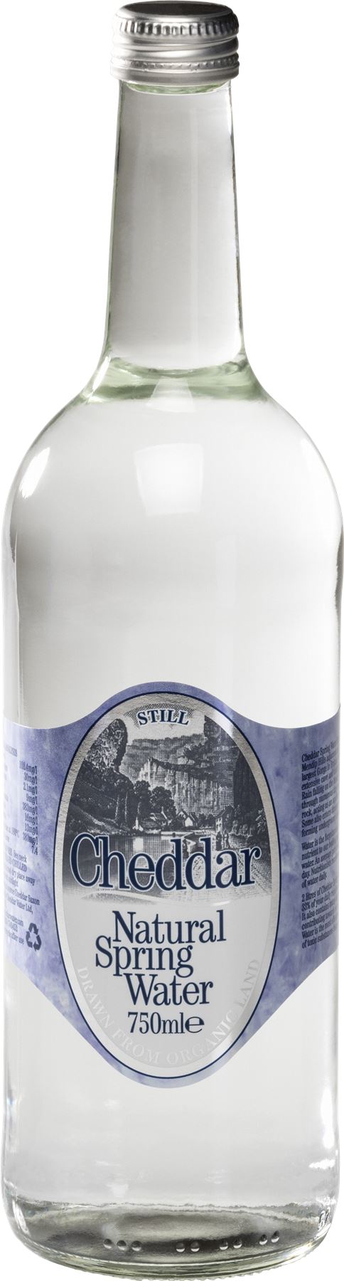 CHEDDAR Natural Spring Water - Still Glass 750ml - 1 Case