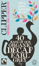 CLIPPER 40 Organic Decaf Earl Grey Teabags 88g (Case of 6)