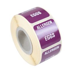 Eggs Allergen Warning Label