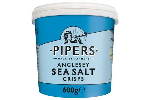 Pipers Anglesey Sea Salt Crisps Tub