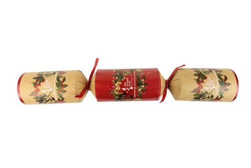 Tom Smith 14" Red & Kraft Wreath Cracker