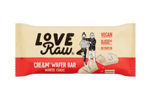 LoveRaw White Chocolate Cream Wafer Bar