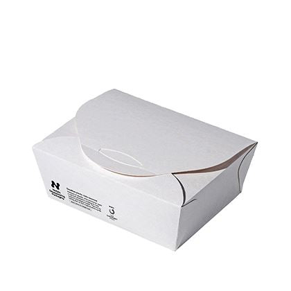 Notpla Seaweed Lined Food Box White Medium (Case of 1)