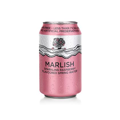 Marlish Sparkling Raspberry Sugar Free Spring Water Can