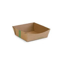 Microflute Kraft Food Tray Medium 6x6" (Case of 1)