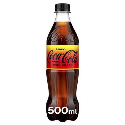 Coca-Cola Zero Sugar Lemon 500ml Bottle (Case of 12)